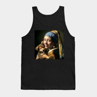 Puppy Love Pearls: National Puppy Day Tank Top